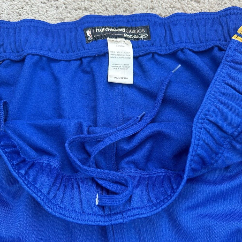 Vtg San Francisco Warriors Warmup Pants Mens 4XL Reebok HWC‎ Blue Drawstring ABA - Picture 8 of 13